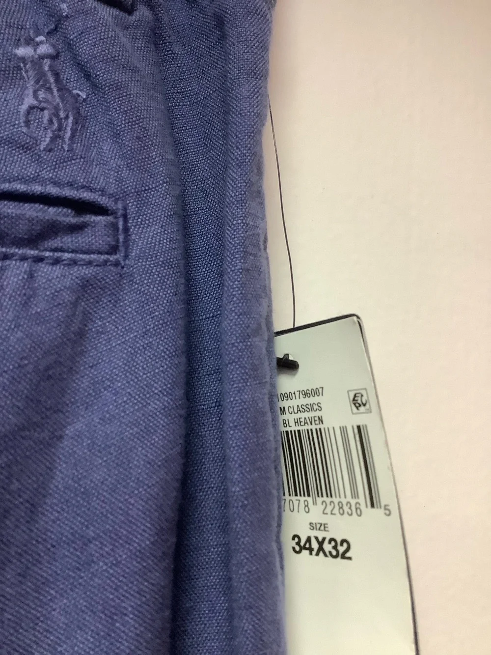 Polo RL Straight Fit Linen/Cotton Blend Pants NWT